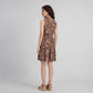 Sleeveless Printed Tiered Dress
