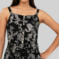 Printed Strappy Tiered Dress