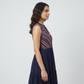 Embroidered Sleeveless Tiered Dress