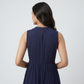 Embroidered Sleeveless Tiered Dress