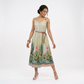 Printed Strappy A Line Dress