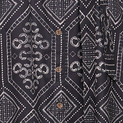 Embellished Front Placket Strappy Dress