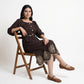 Embroidered Flared Dress