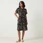 Printed Shirt Dress