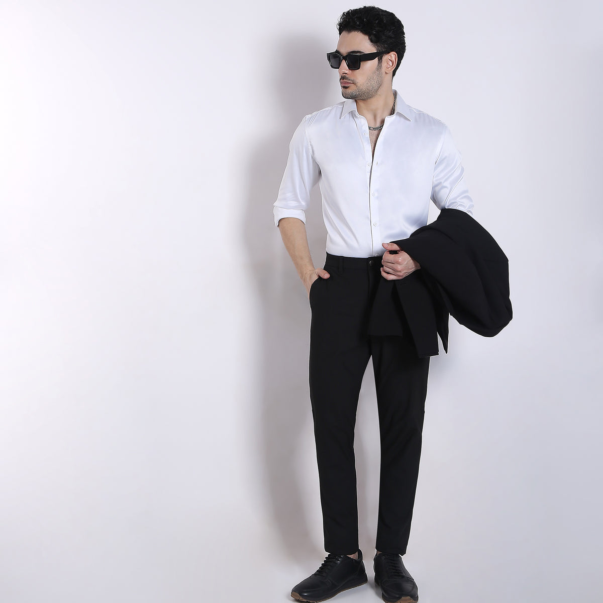 Slim Fit Solid Shirt