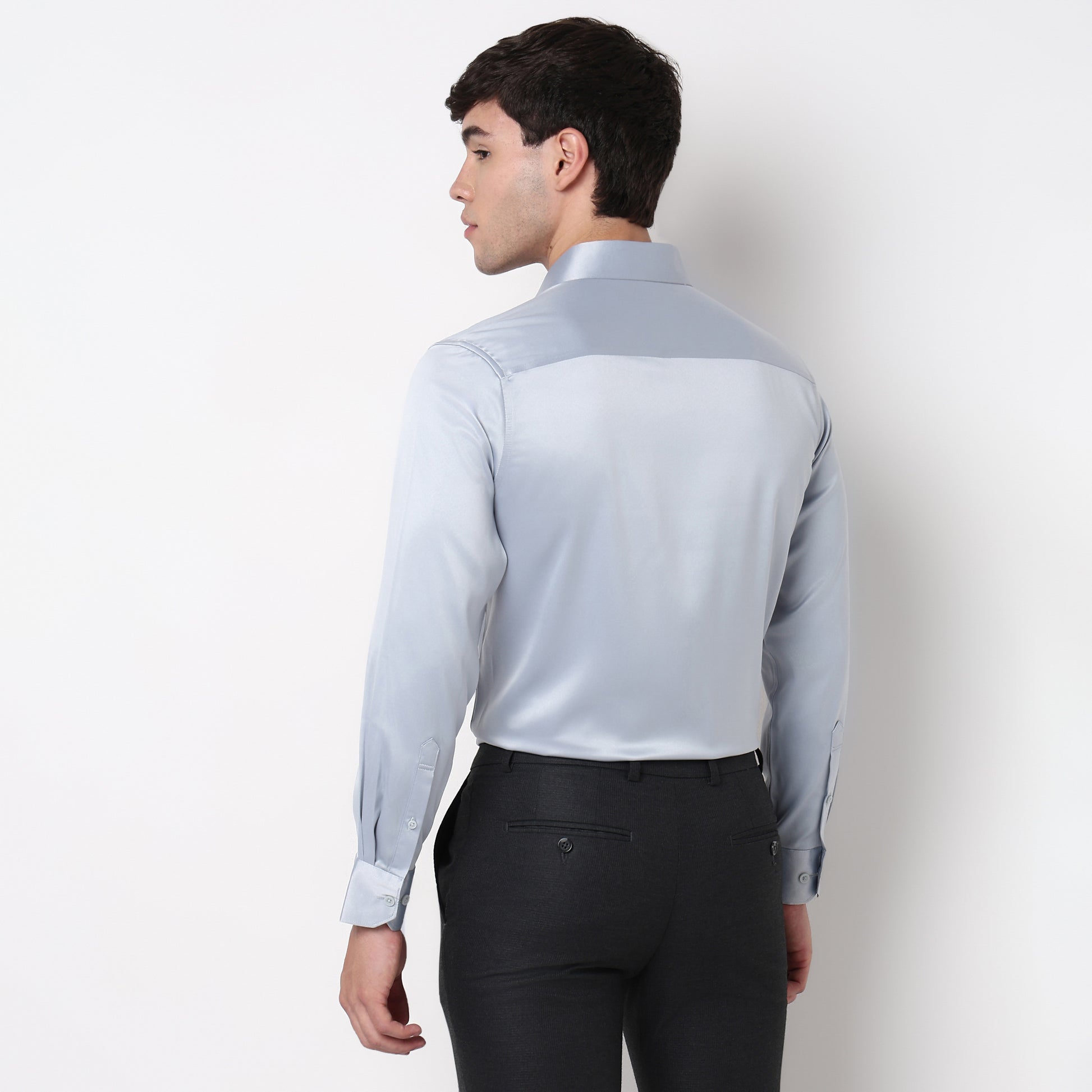 Slim Fit Solid Shirt