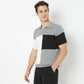 Colour Block Modern Nerd Hand Knit Jersey Polo T-Shirt