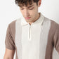 Hand Knit Jersey Striped Flat Knit T-Shirt