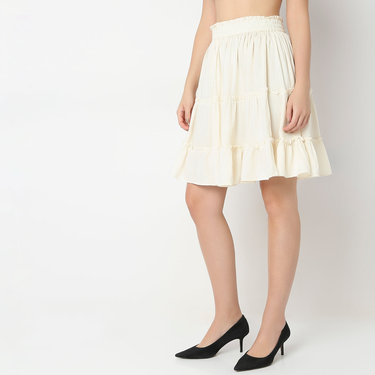 Flare Fit High Rise Skirts