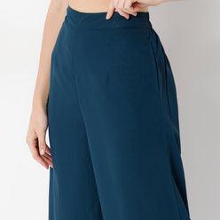 Flare Fit Ankle Length High Rise Palazzo