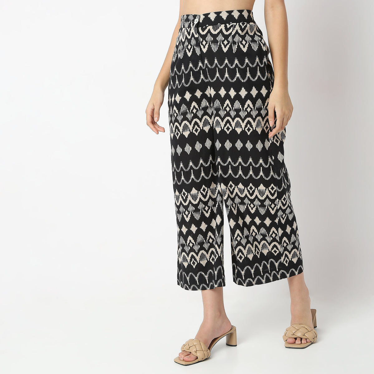 Flare Fit Printed Ankle Length Culottes