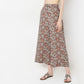 Flare Fit Printed Mid Rise Culottes
