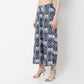 Abstract Print High Rise Straight Fit Culottes