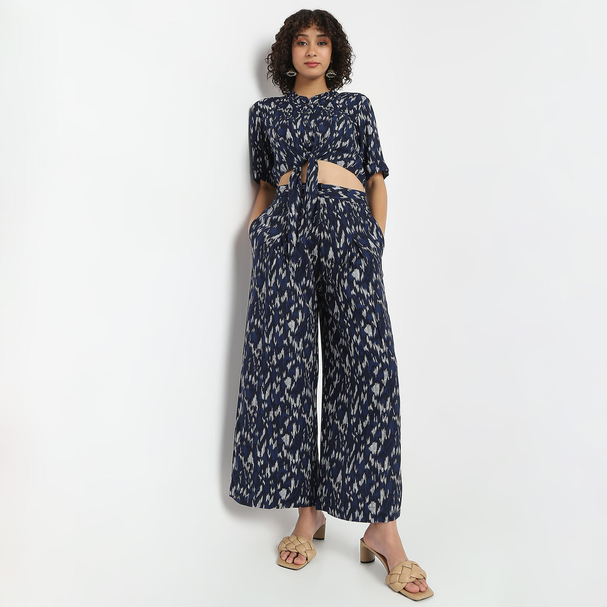 Flare Fit Printed Ankle Length Culottes