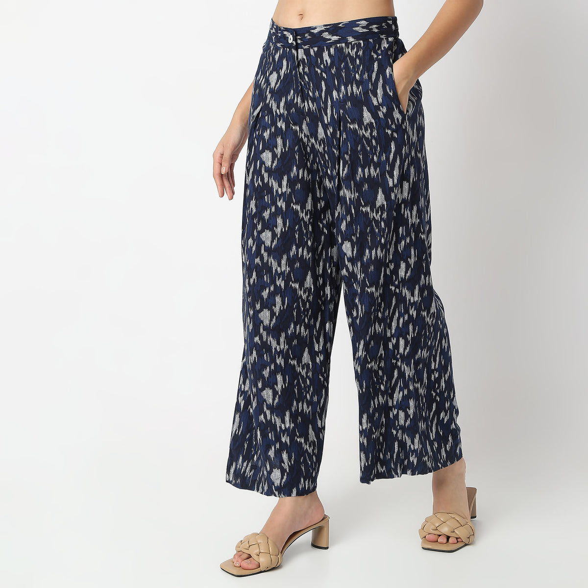 Flare Fit Printed Ankle Length Culottes