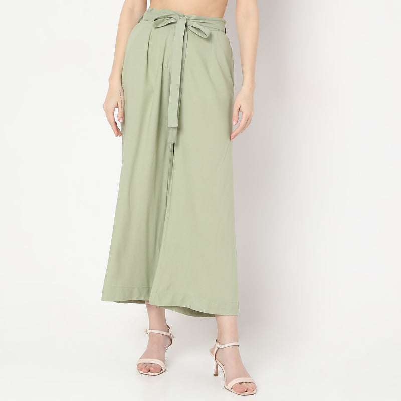 Flare Fit Ankle Length Palazzos