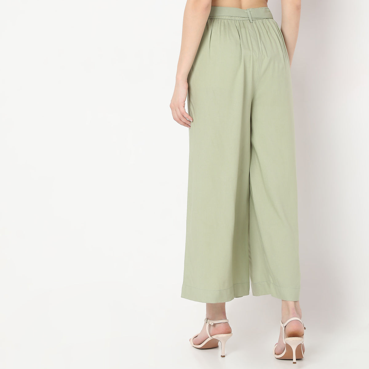 Flare Fit Ankle Length Palazzos