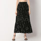 Buy Women Flare Fit Printed Full Length High Rise Skirt  - Style Union