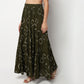 Buy Women Flare Fit Printed Full Length High Rise Skirt  - Style Union