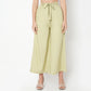 Flare Fit Solid Ankle Length High Rise Culottes