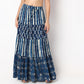 Woven Printed Flared Tiered Skirt