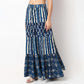 Woven Printed Flared Tiered Skirt