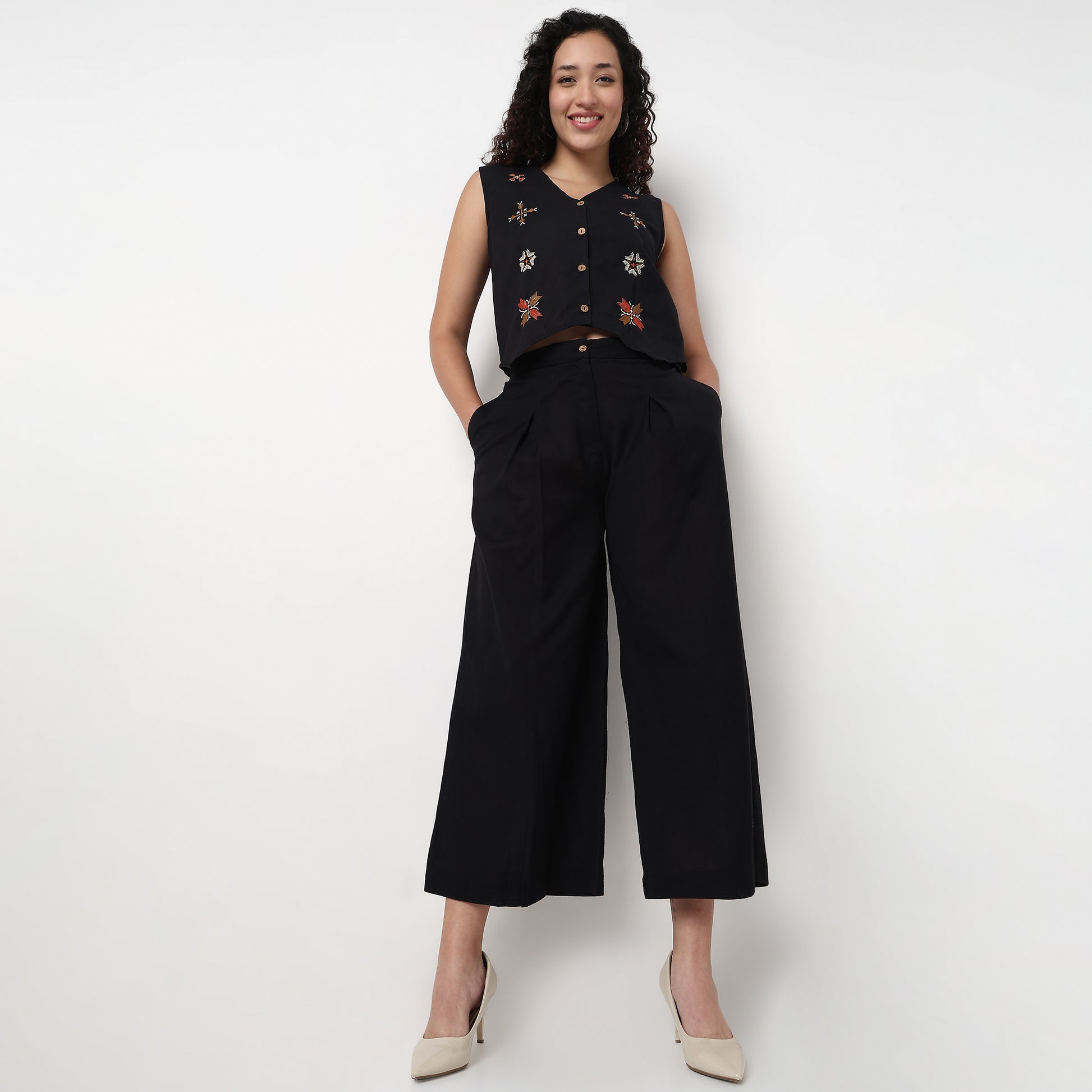 Flared High Rise Pant