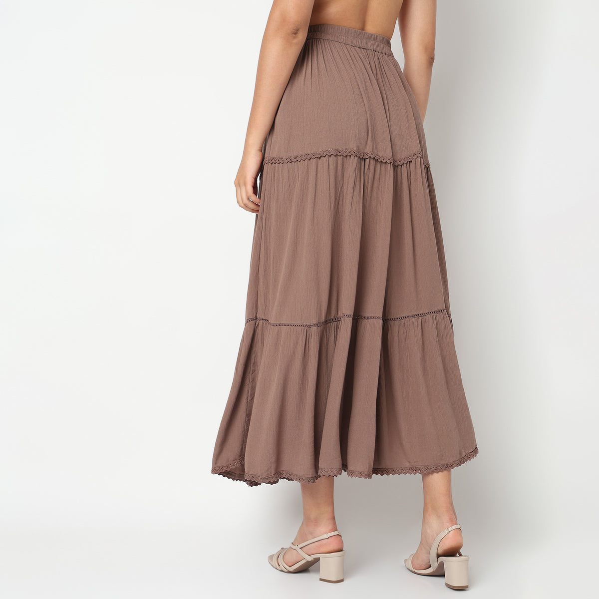 Tiered High Rise Coord Skirt