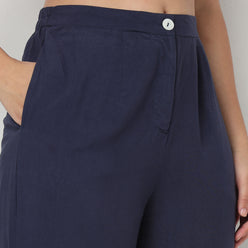 Buy Women Straight Fit Printed Full Length High Rise Pants  - Style Union