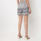 High Rise Printed A-Line Skort