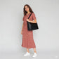 Cotton Printed Straight Slit Skirt