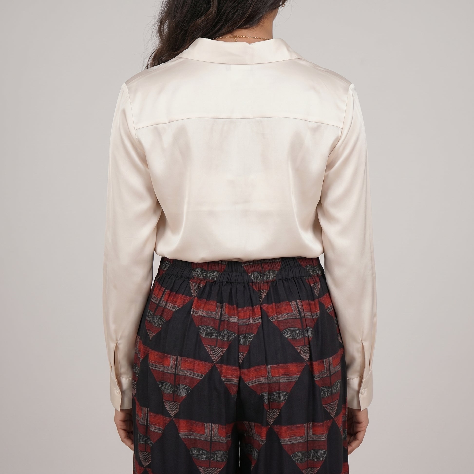 Printed High Rise Straight Pant