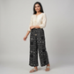 Printed High Rise Straight Pant