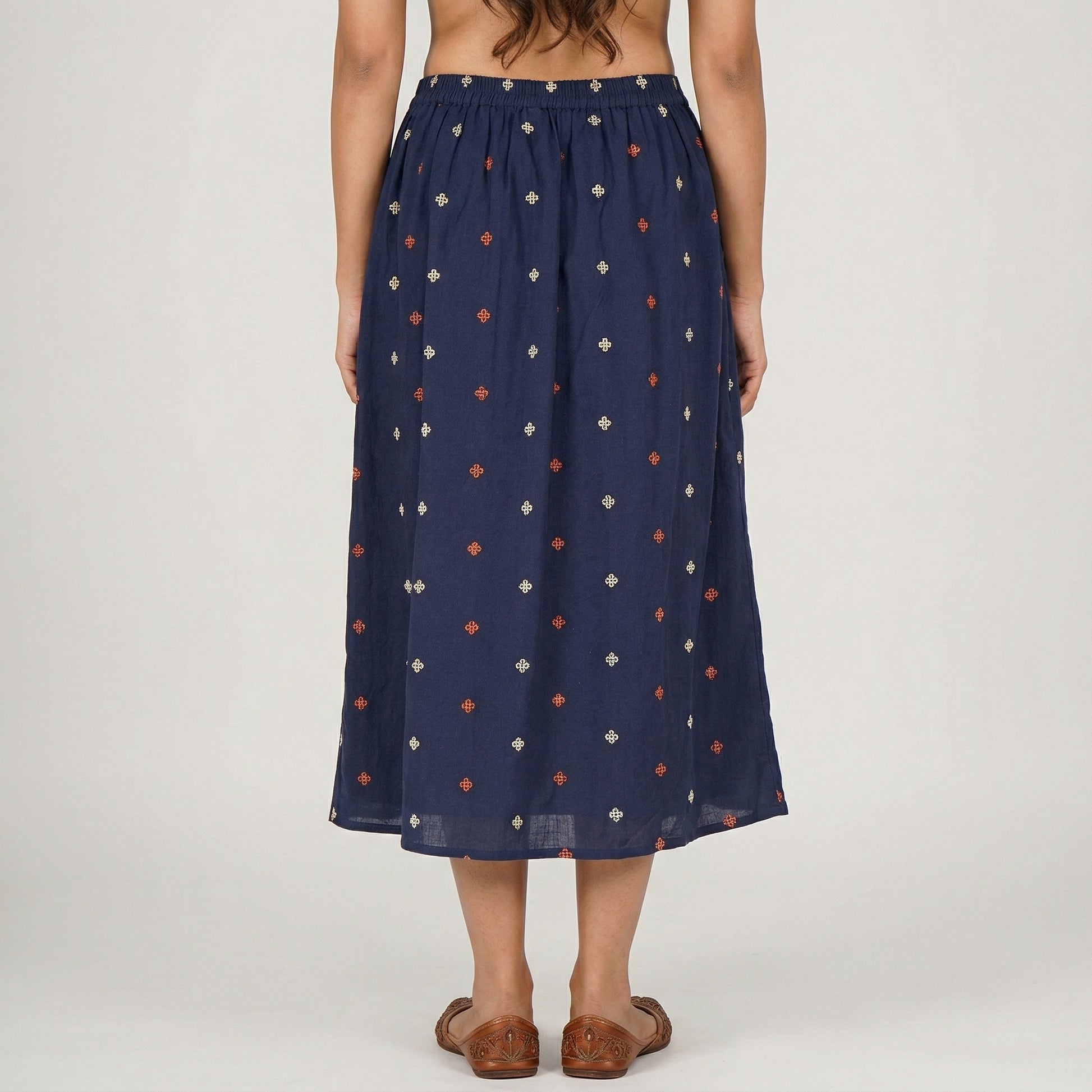 A-Line High Rise Slit Skirt