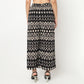 Printed High Rise Pants