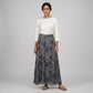 Printed Flare Fit High Rise Skirt