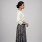 Printed Flare Fit High Rise Skirt
