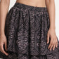 Embroidered Mini Tiered Skirt