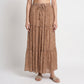 Printed Flared Skirt