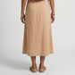Solid Straight A Line Skirt