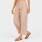 Solid Straight High Rise Pant