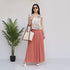 Solid Flared Skirt