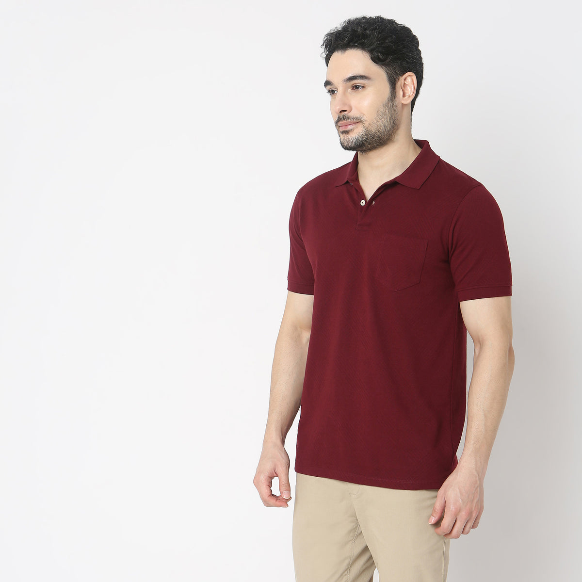 Regular Fit Structured Polo T-Shirt