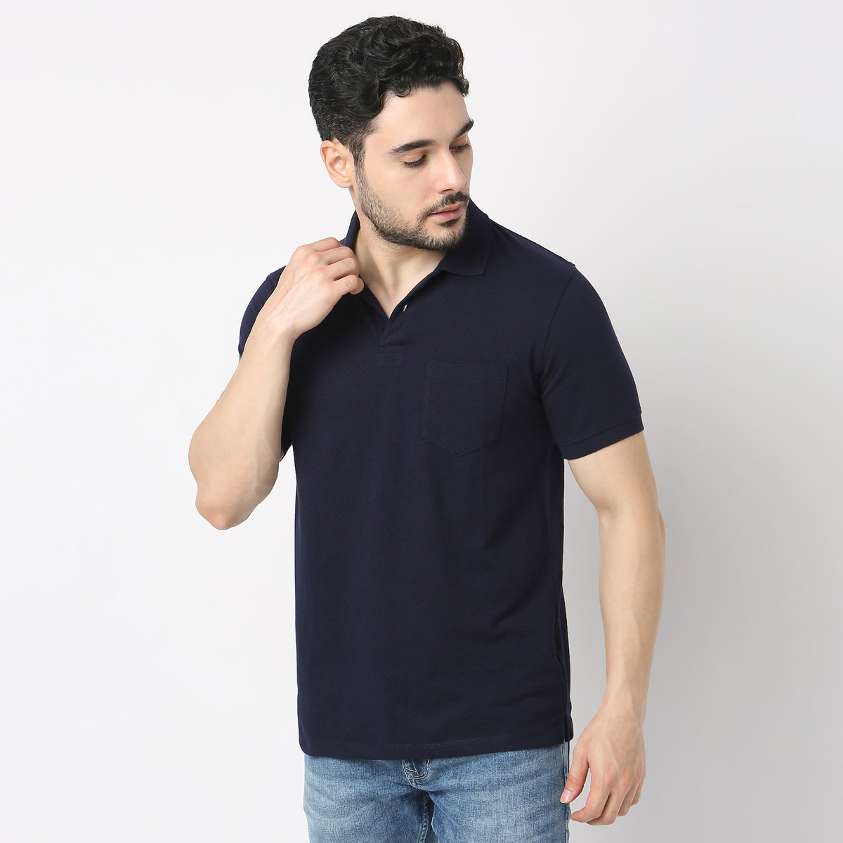 Regular Fit Structured Polo T-Shirt