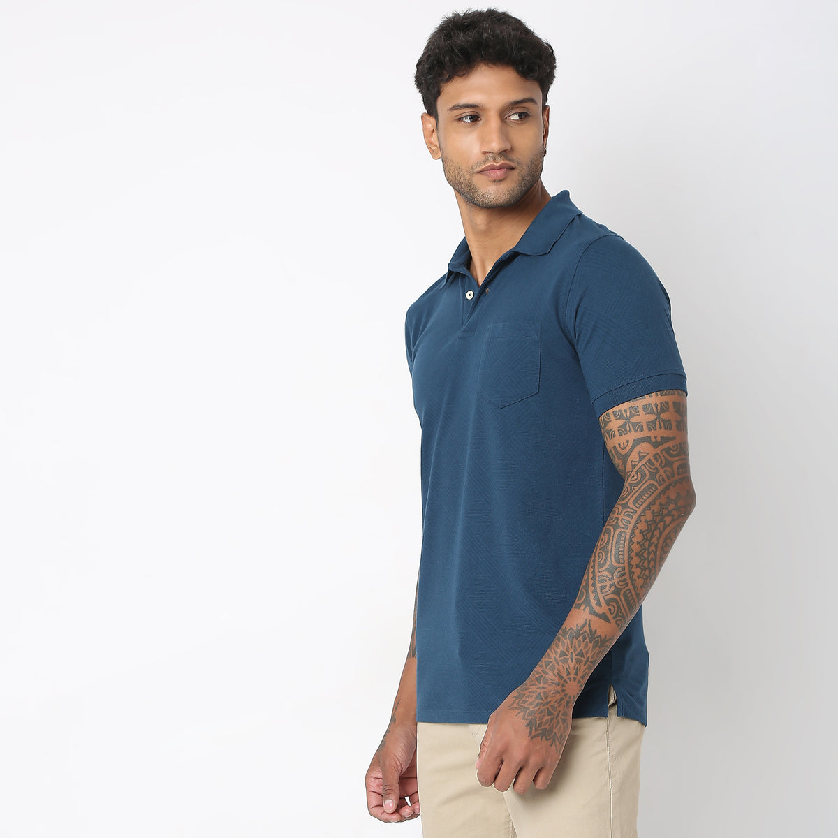 Regular Fit Structured Polo T-Shirt