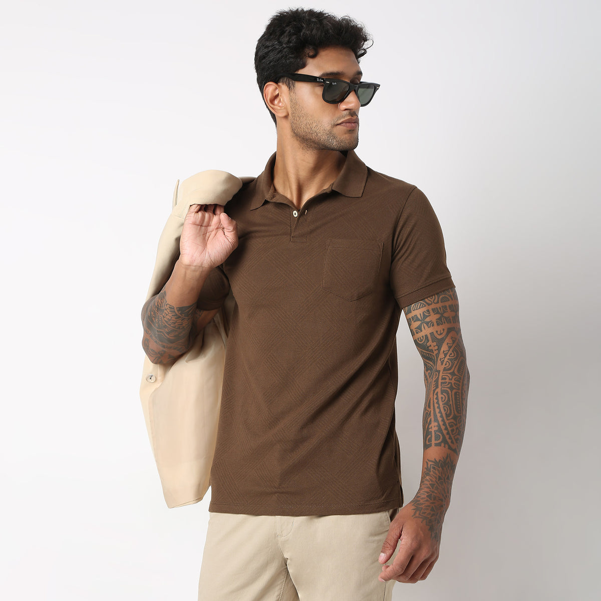 Regular Fit Structured Polo T-Shirt