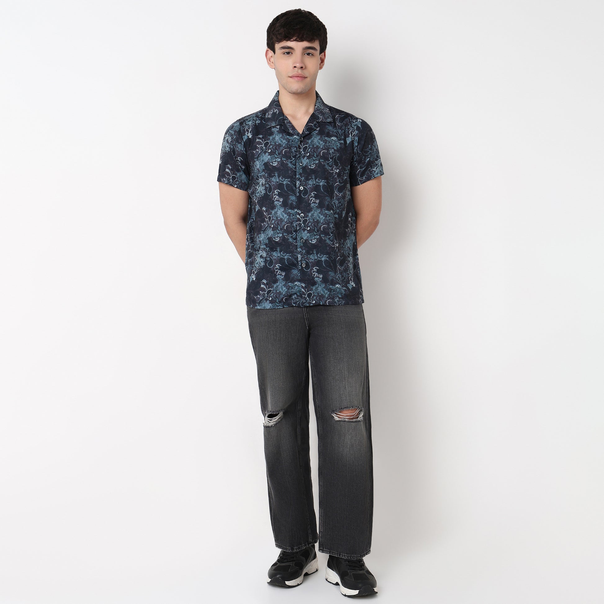 Floral Print Celebration Shirt