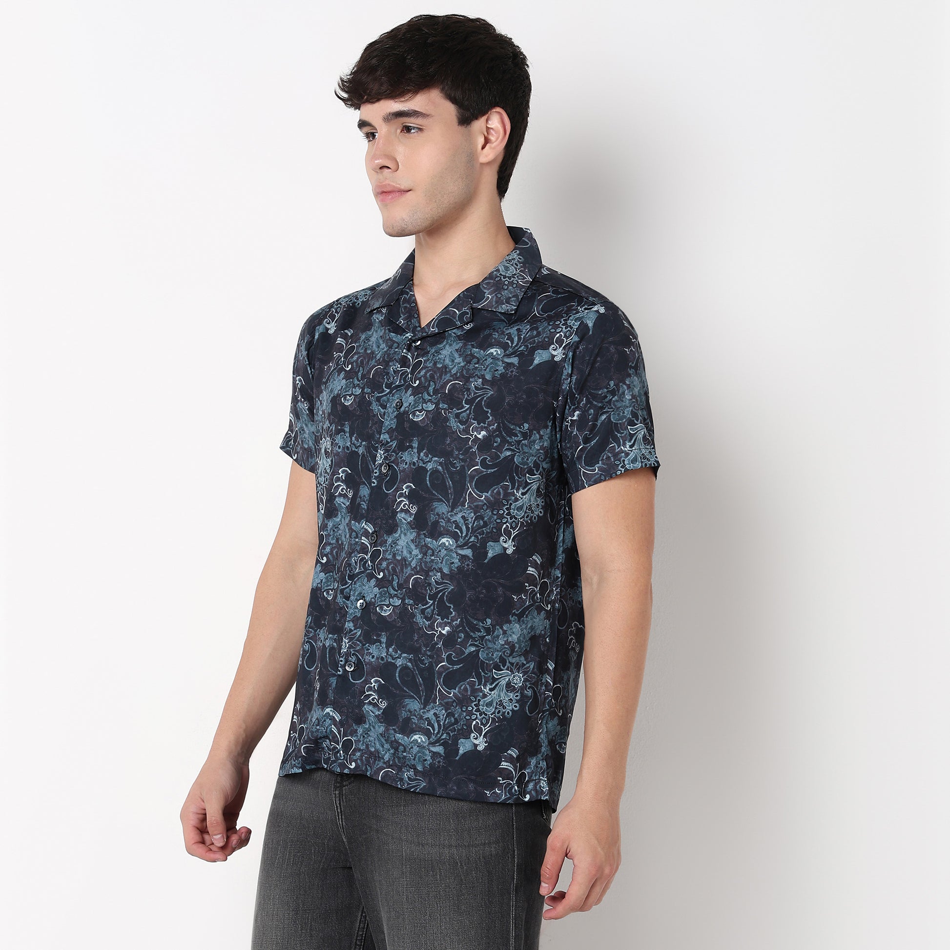 Floral Print Celebration Shirt