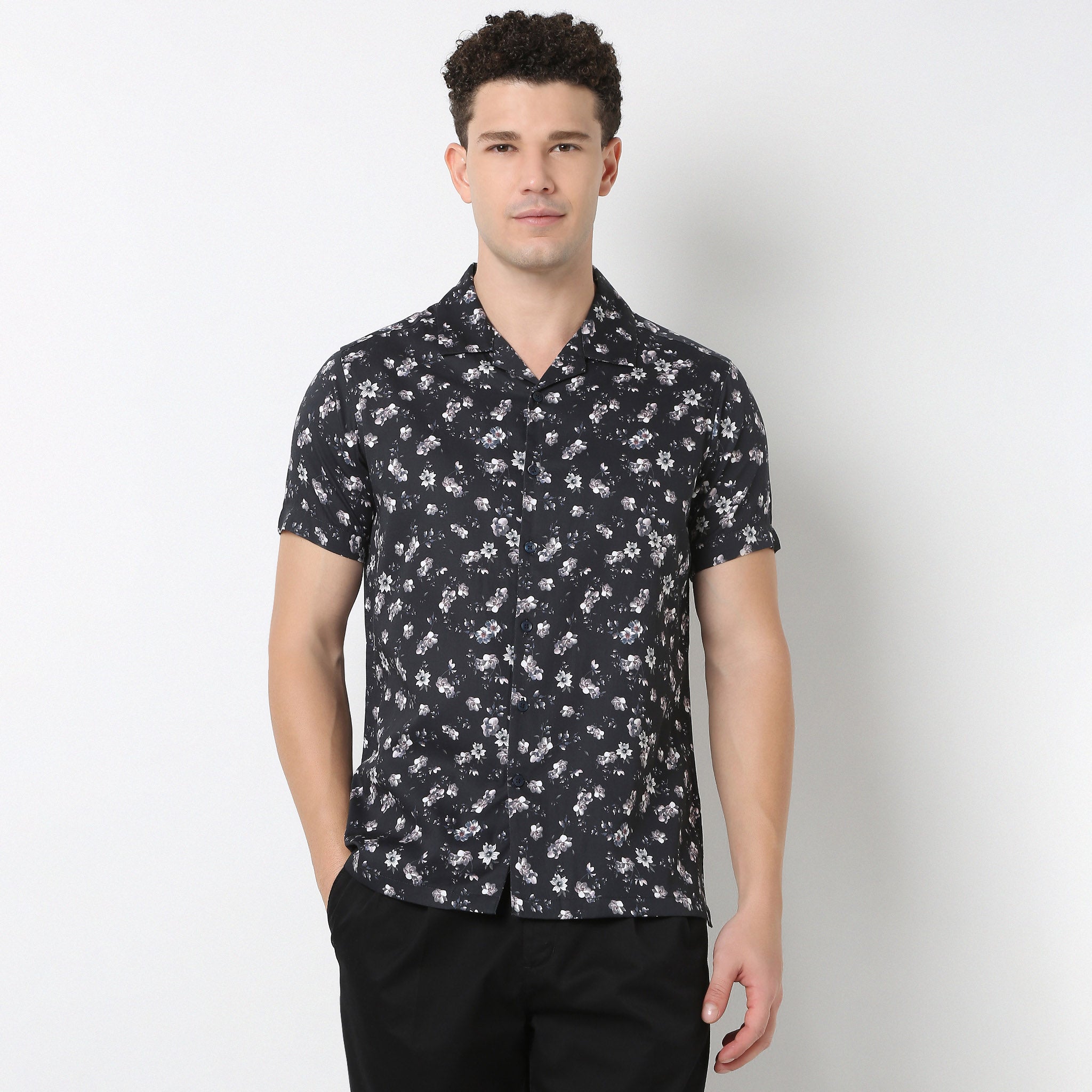 Floral Print Celebration Shirt