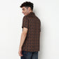 Printed Polyester Camp Collar Shirt